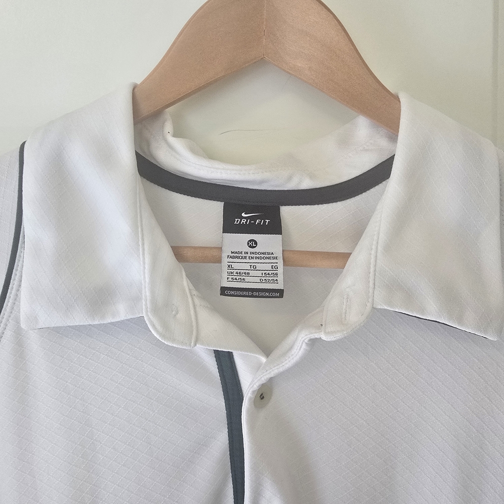 Men’s University of Oregon Ducks White Nike Dri-FIT Polo XL Golf Preppy Outdoor - Picture 2 of 13